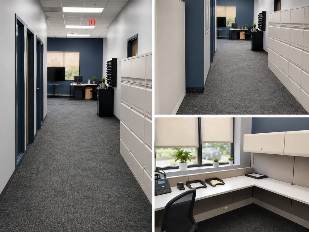 Commercial office workspace maintained by CeeCee at a client location